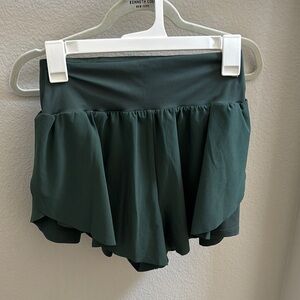 All in Motion Forest Green Skort with Ruffle